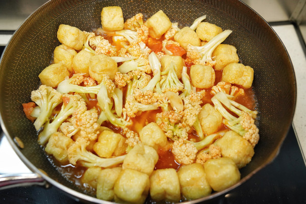 茄汁豆泡花椰菜