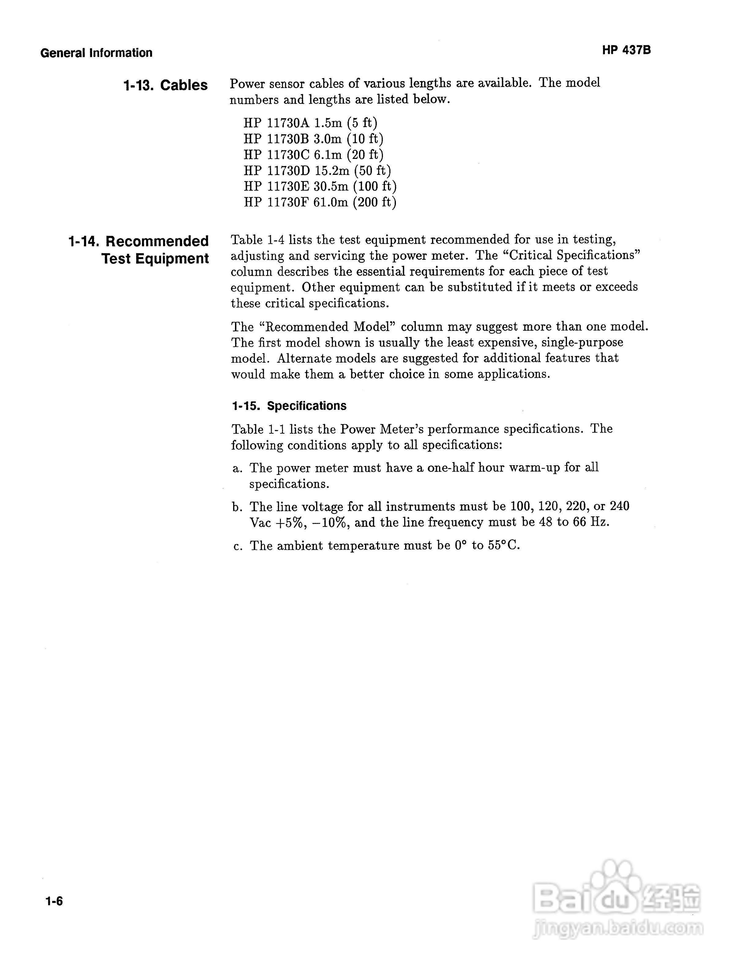 HP-437B功率计说明书:[2]