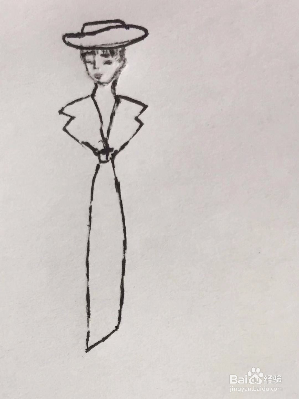 《时装模特》彩铅插画教程