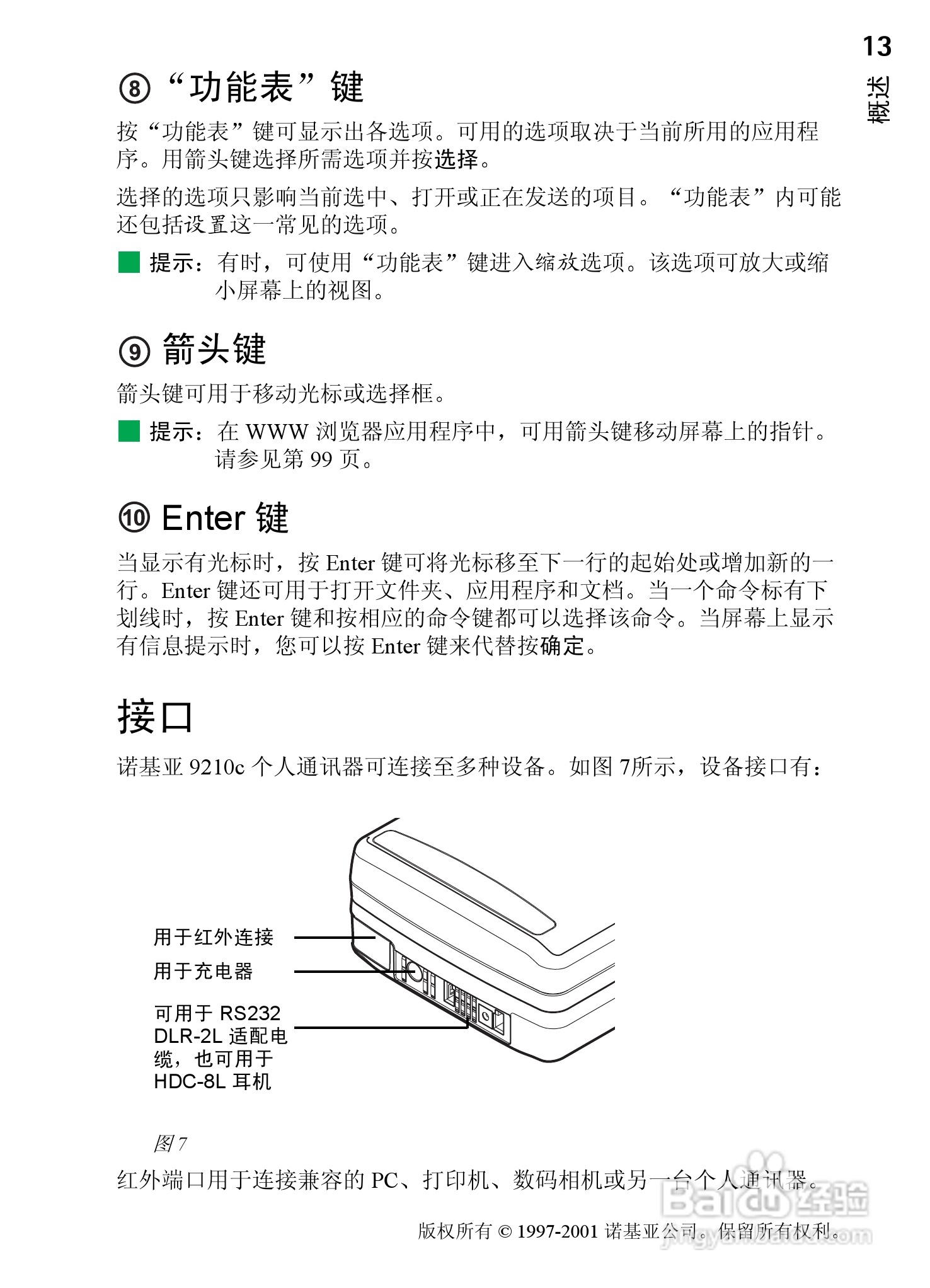 诺基亚9210C手机使用说明书:[2]
