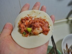 酥酥脆脆的鲜虾锅贴