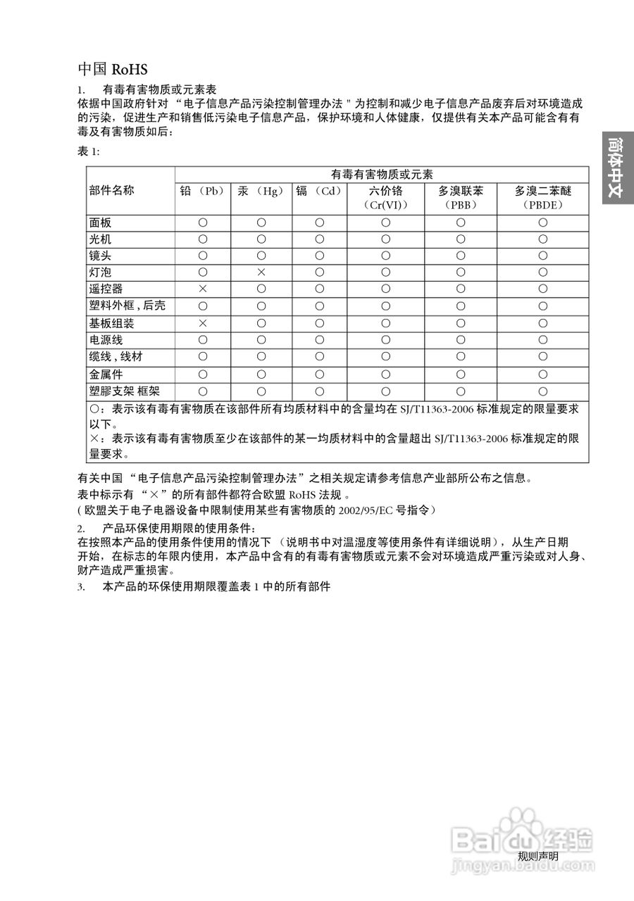 明基BenQ MX880US投影机使用说明书:[8]