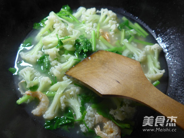 芹菜开洋花菜羹