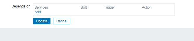 如何在zabbix的服务中删除依赖？