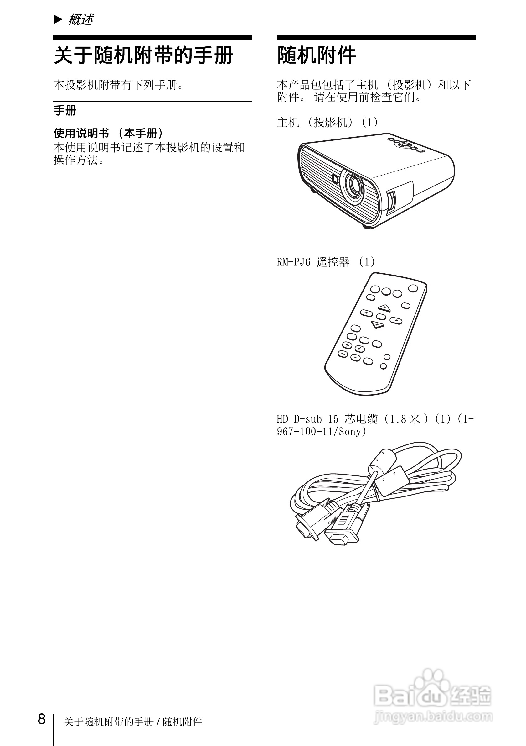 SONY VPL-EW7投影机说明书:[1]