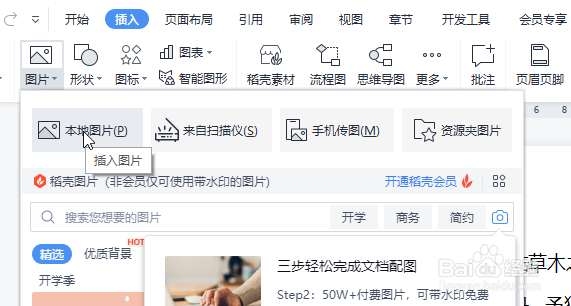 WPS怎么快速插入本地图片