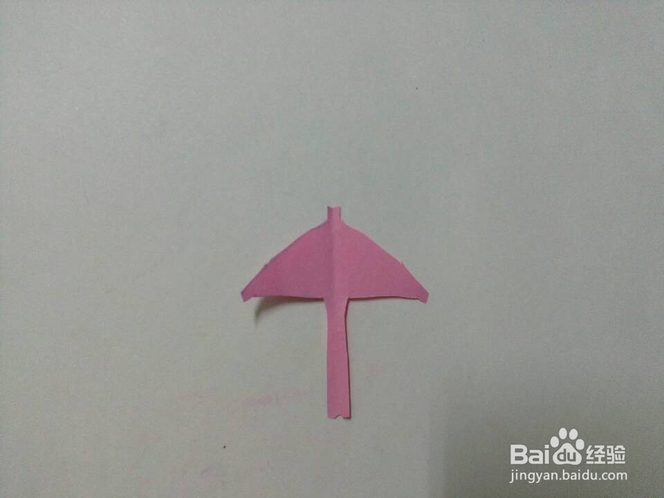小雨伞的剪纸教程