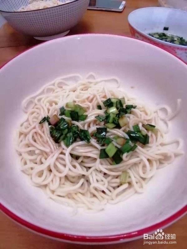 葱油面的制作方法