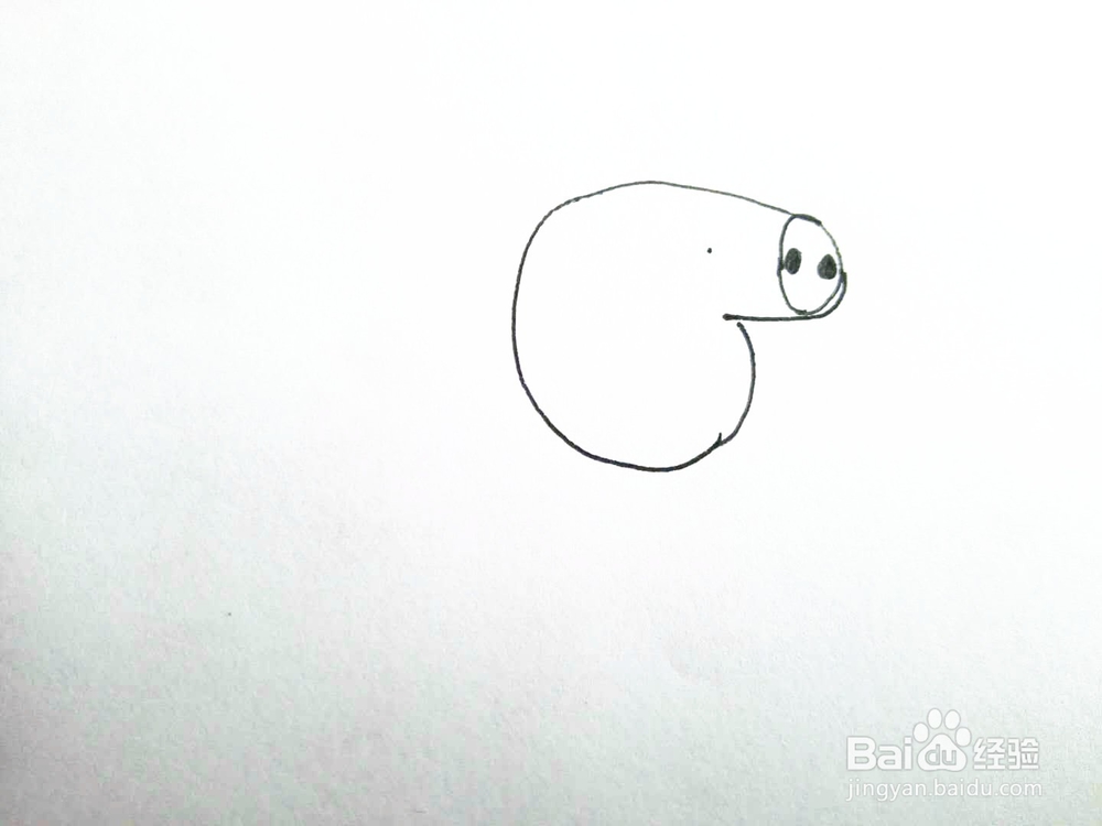 简笔画之看书的小猪佩奇