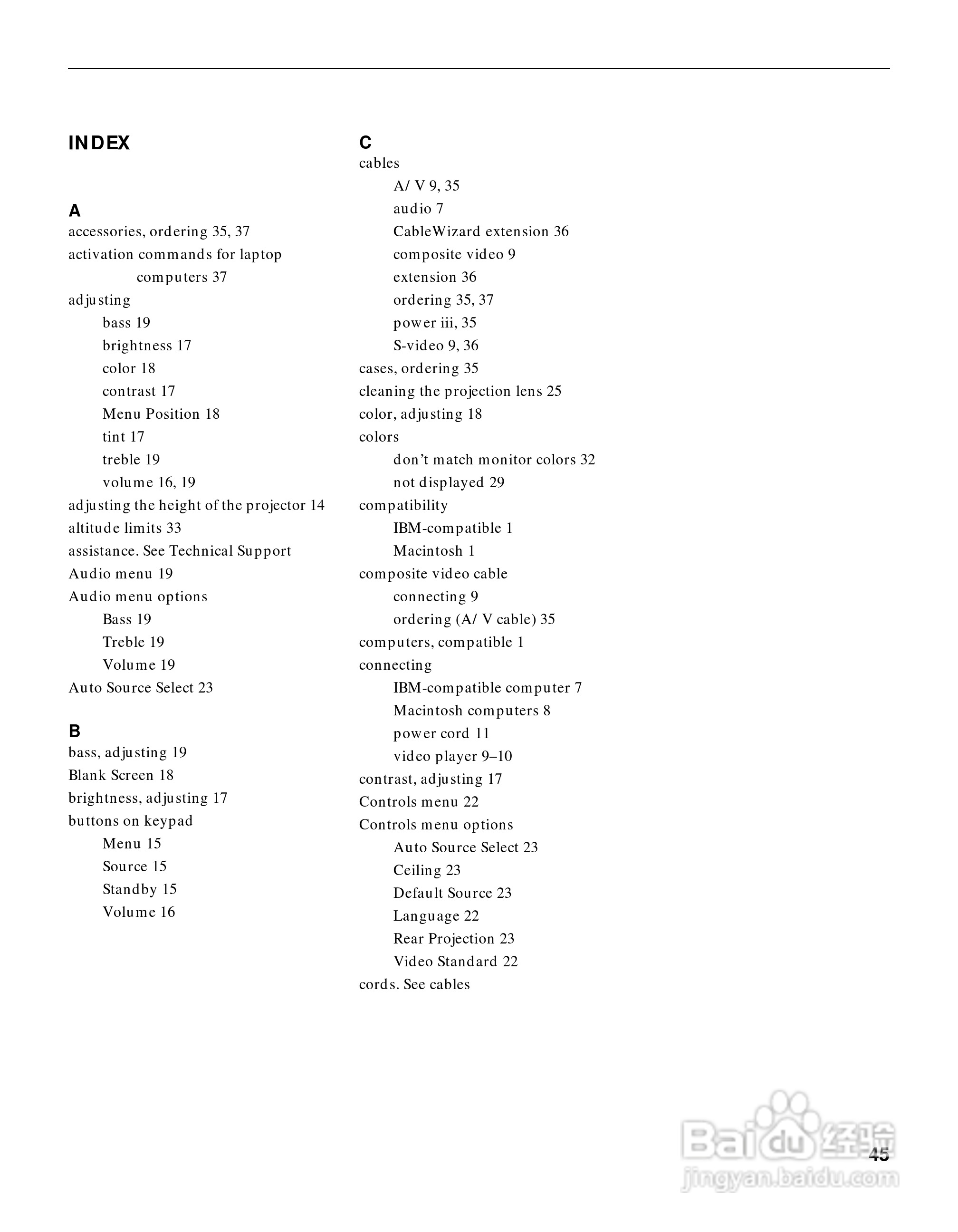 富可视 LP420投影机说明书:[5]