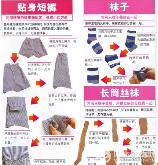 怎样叠衣服 如何叠衣服 叠衣服方法