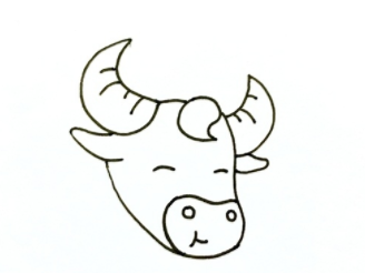 侧面的牛头怎么画图片
