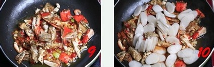 美味梭子蟹炒年糕的做法