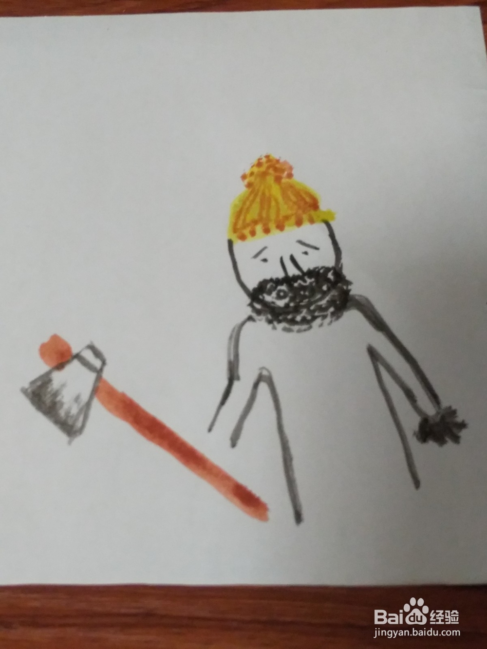 樵夫水粉画 一步一步的来教你哟！