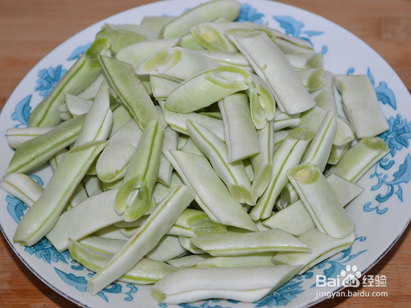 豆角溜炒肉片的做法