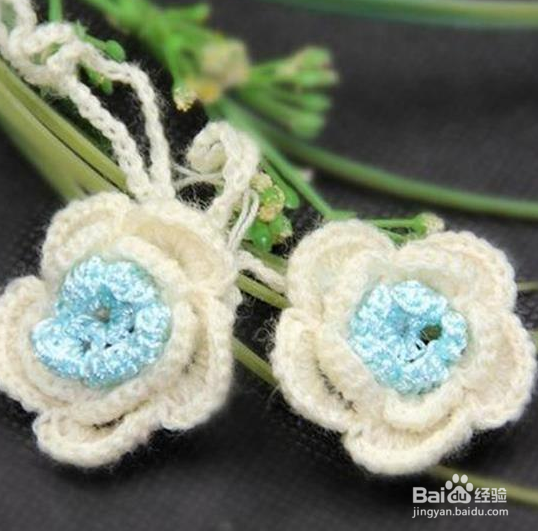 钩针钩阿富汗花朵教程