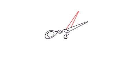 怎么画剪刀的简笔画