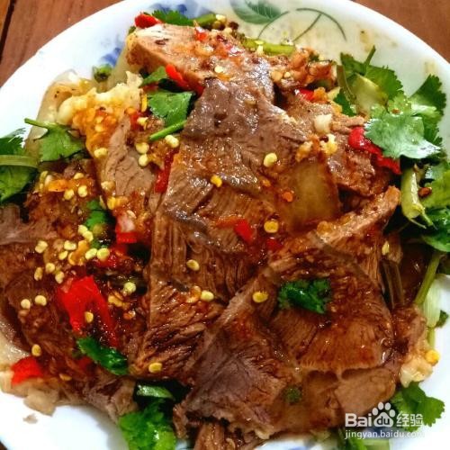 红油香菜拌牛肉