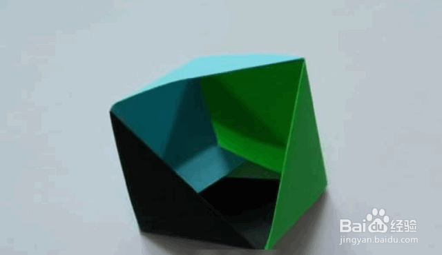 三角形收纳盒的简单折法