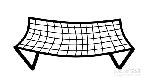 怎么画一个蹦床?