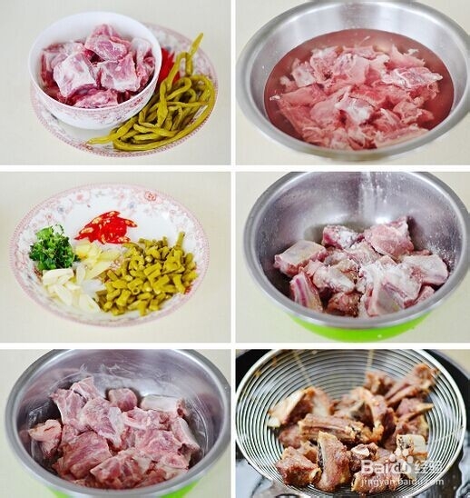 酸豆角烧排骨