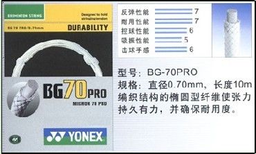 YY羽毛球线类型详解
