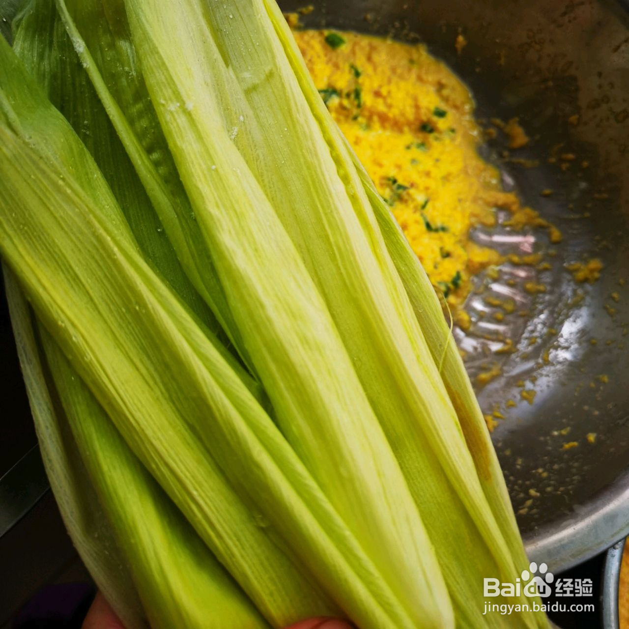 清香玉米粑粑的做法