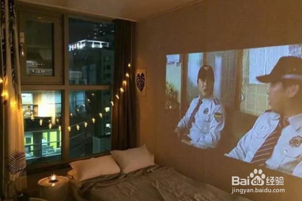 家里没有白墙怎么投影