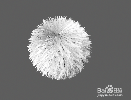 如何用maya做一个白色毛毛球