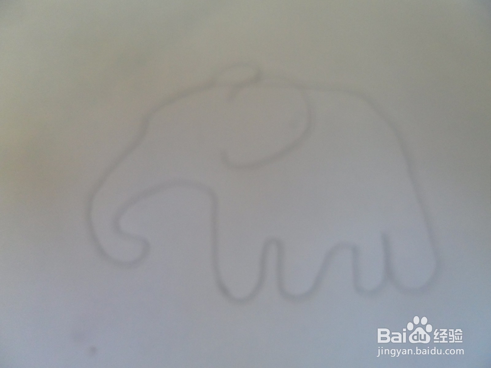 怎么画简笔画大象