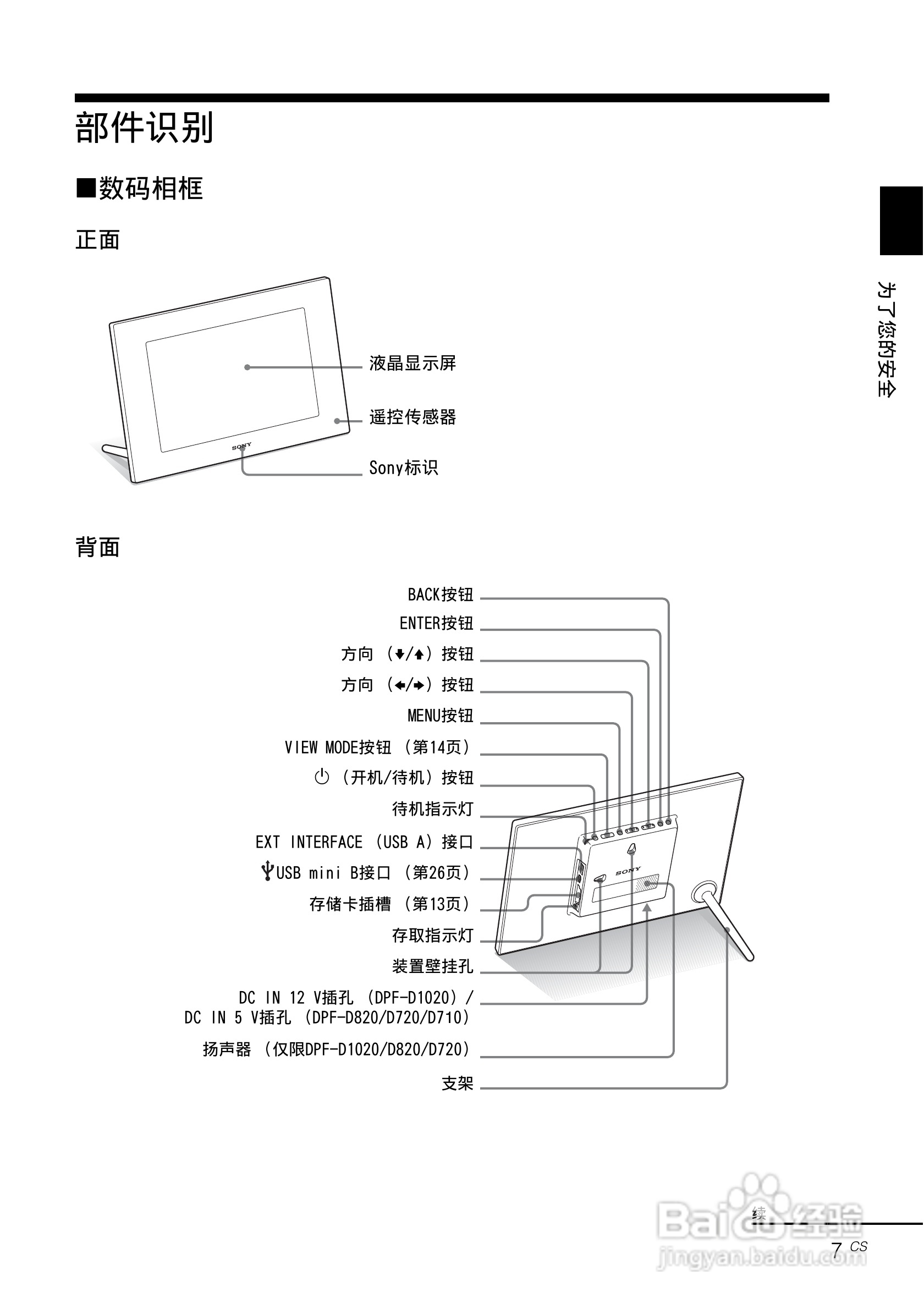 索尼DPF-D710数码相框使用说明书:[1]