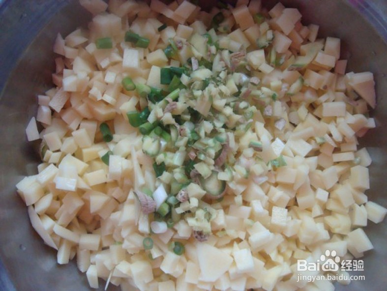 土豆馅素包子的做法