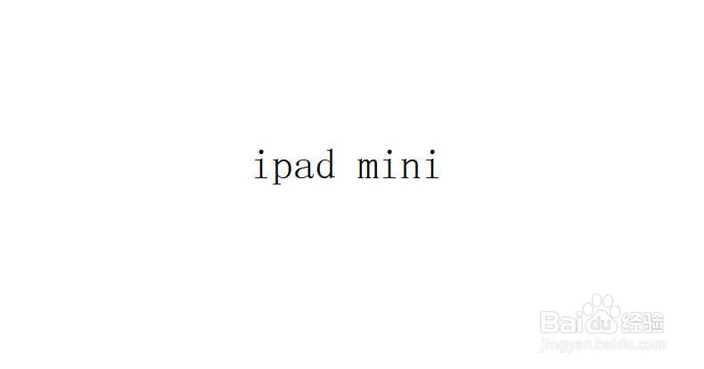 ipad mini怎么查看应用程序安装数目