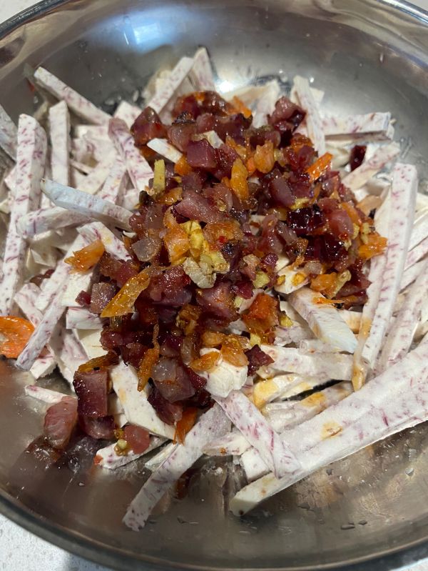 香煎腊肠芋头糕