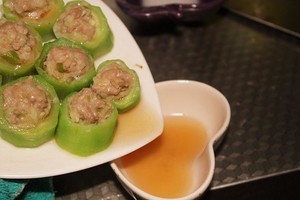 河南特色-丝瓜酿肉丸怎么做