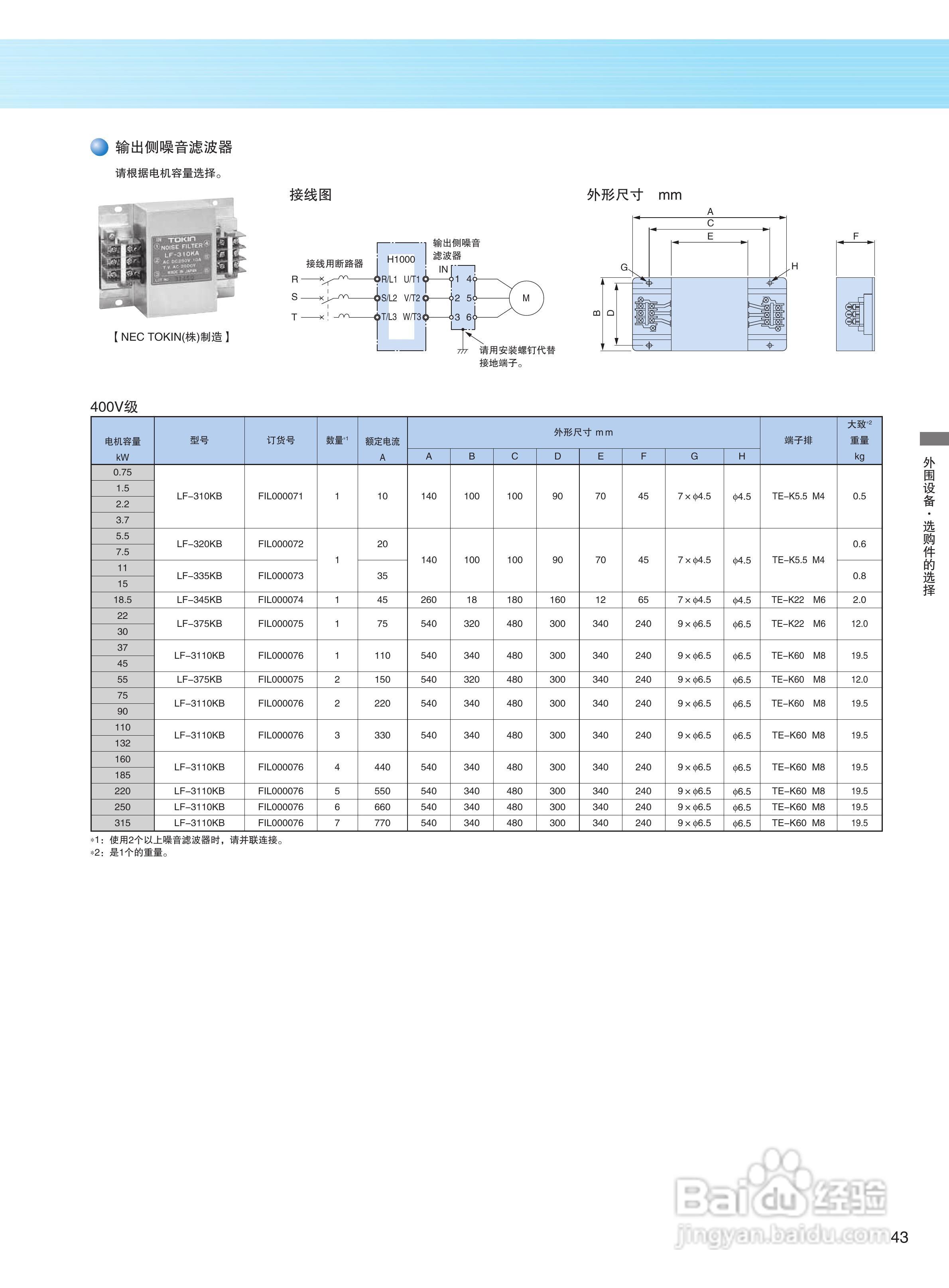 YASKAWA H1000 安川总负载高性能变频器说明书:[5]
