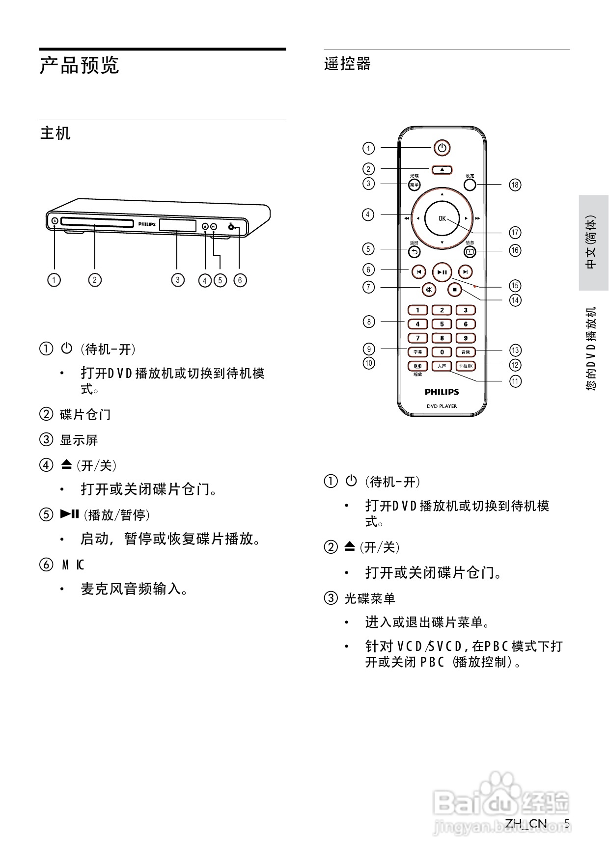飞利浦DVP3310K/93 DVD播放机使用说明书:[1]