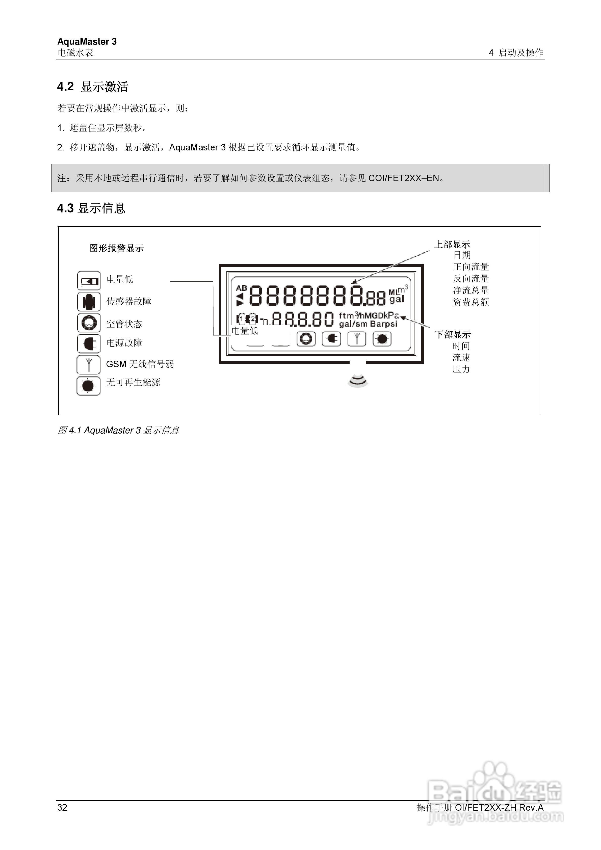 ABB AquaMaster 3电磁水表操作手册:[4]