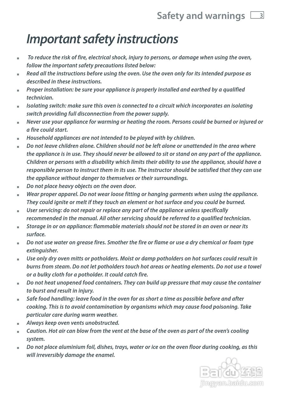 斐雪派克OB76SDEPX2嵌入式烤箱说明书:[1]