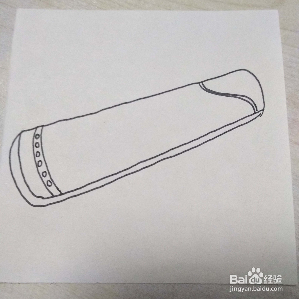 如何画一个古典风格的乐器古筝简笔画教程