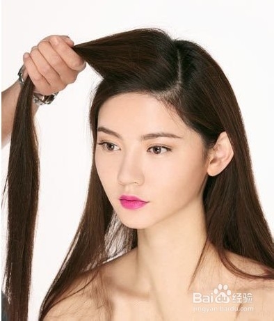 淑女无刘海编发教程图解