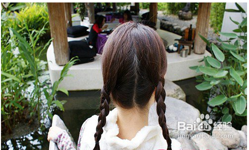 最新甜美双麻花辫盘发发型韩式简约风尚