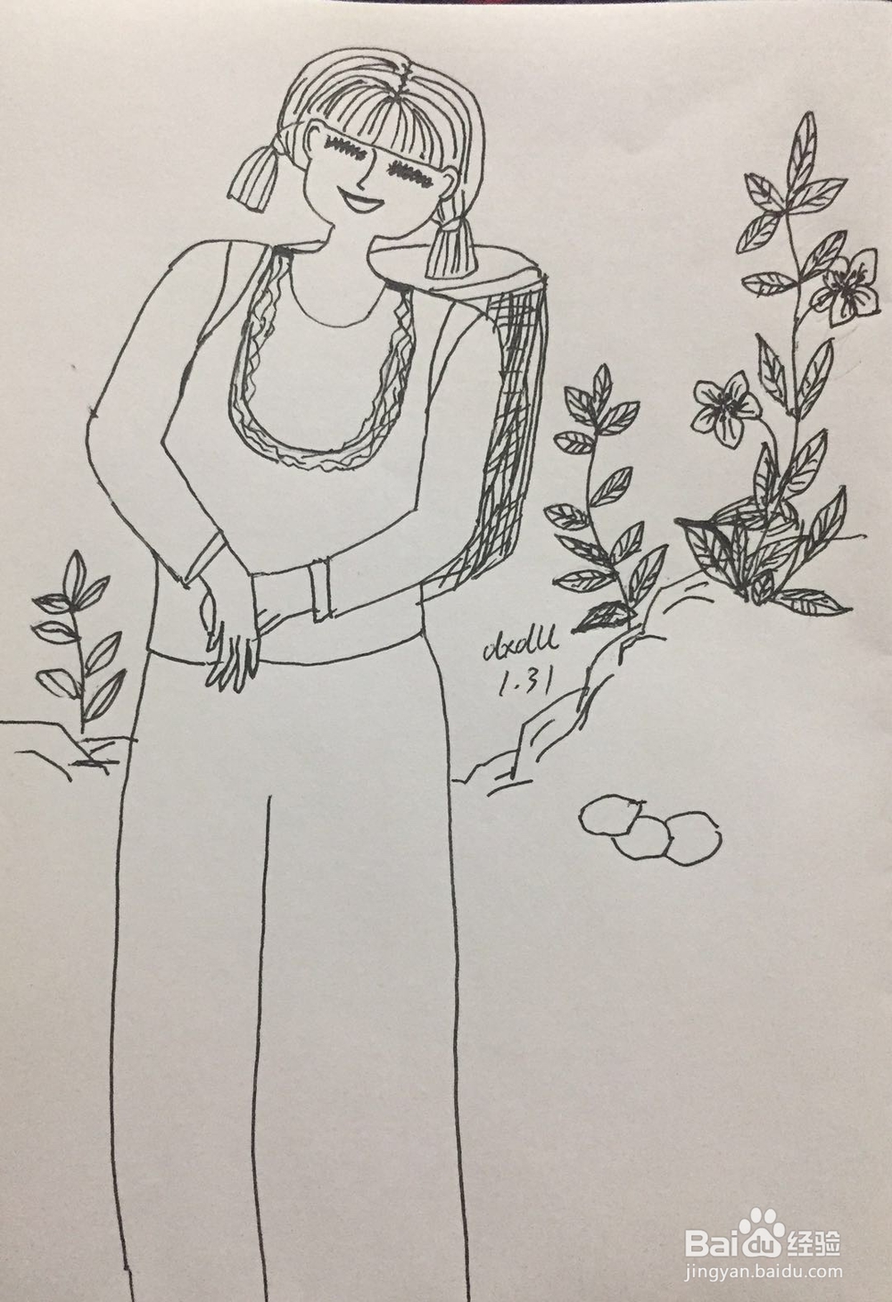 dxdll手绘之采药女孩