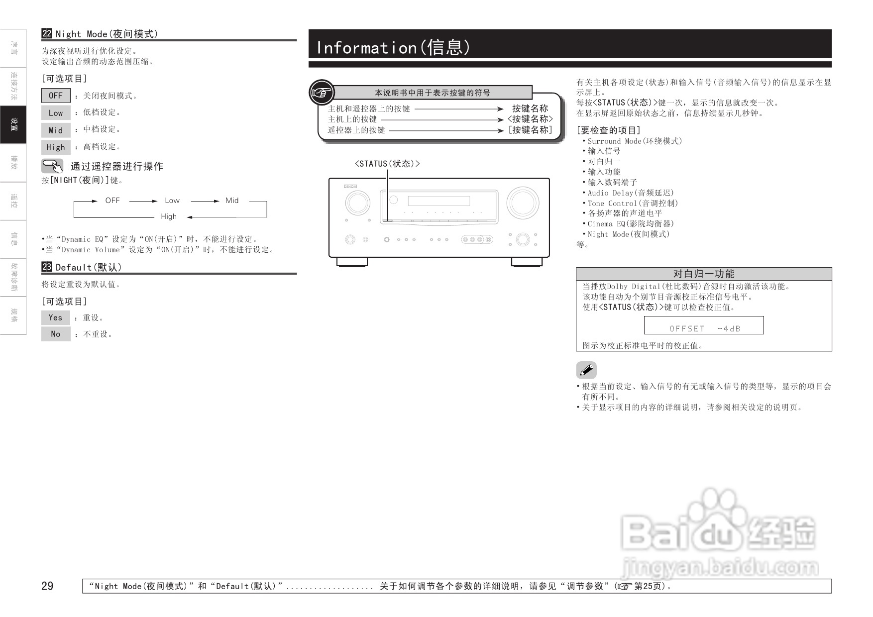 天龙AVR-1509、AVR-1519型收音环绕扩音机说明书:[2]