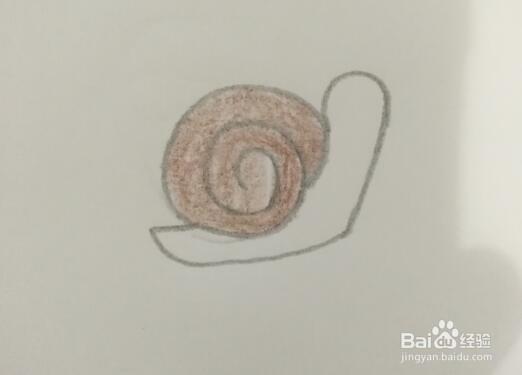 蜗牛简笔画怎么画?