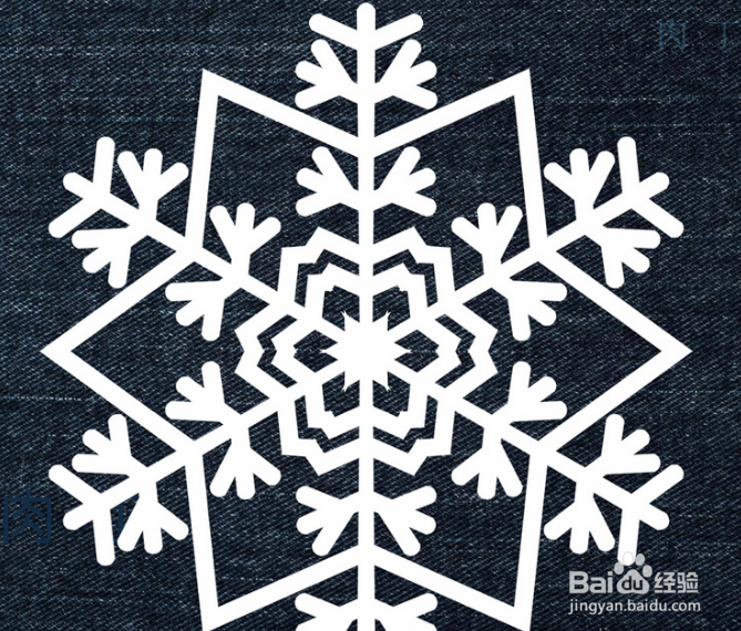 精美六瓣雪花剪纸的制作过程