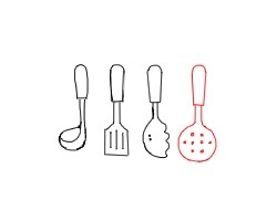 简笔画---怎么画厨房用具