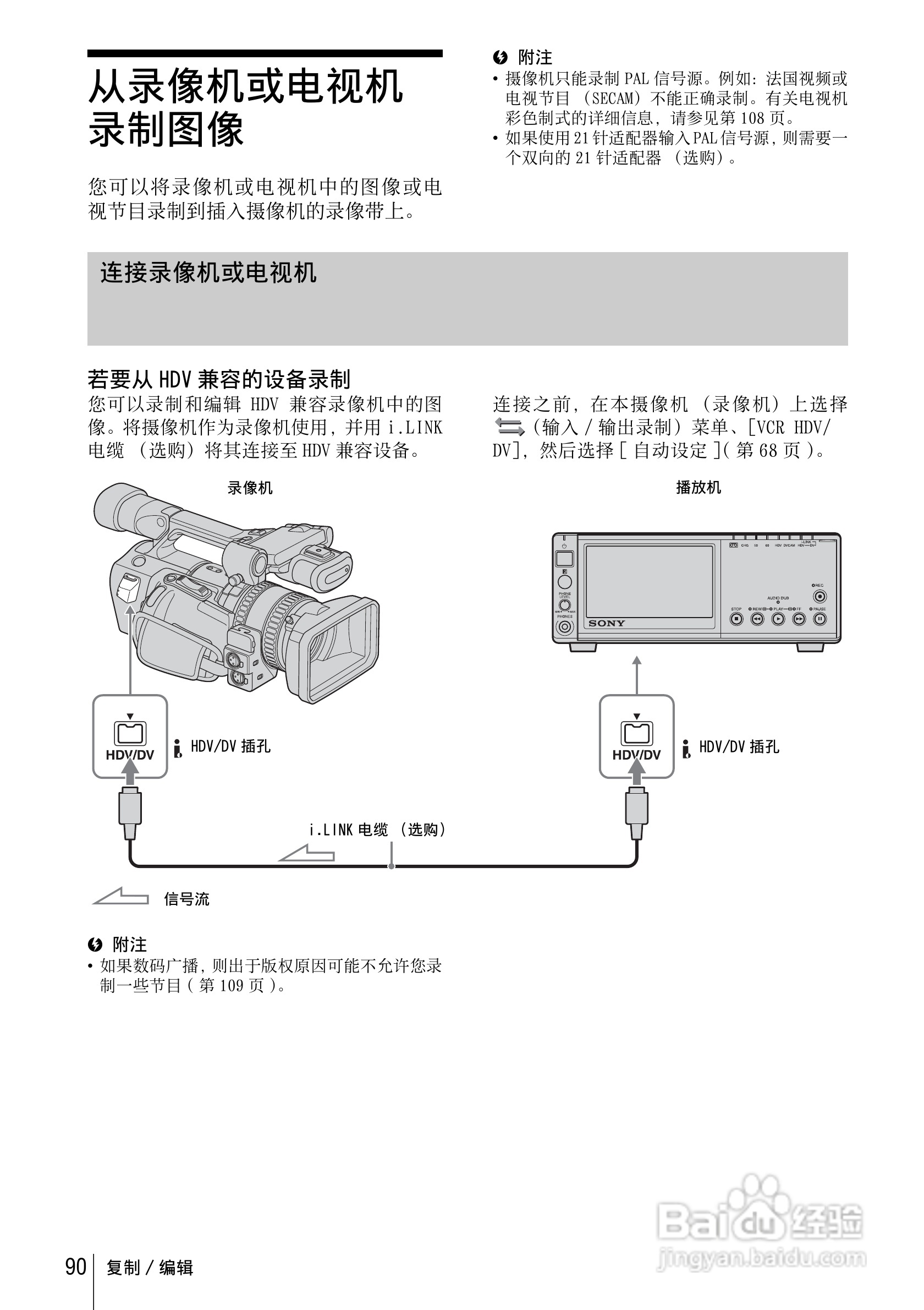 索尼HVR-Z1C数字摄录一体机使用说明书:[9]