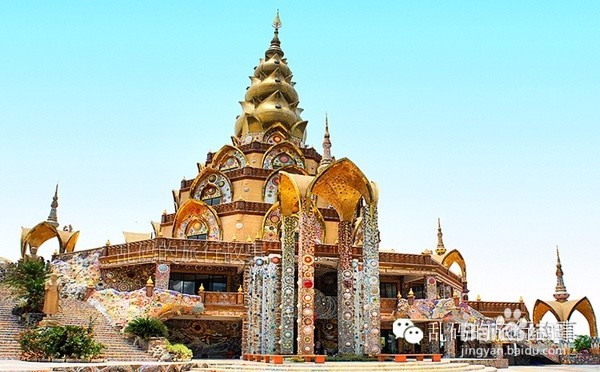 泰寺庙供奉神秘五头佛