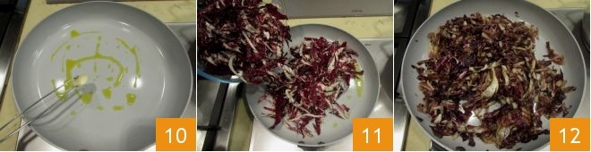 意大利烩饭菊苣和普罗卧干酪